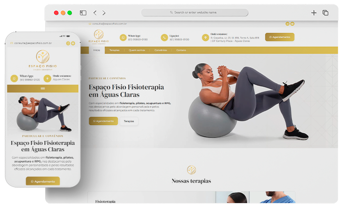 Criação de site para clínica