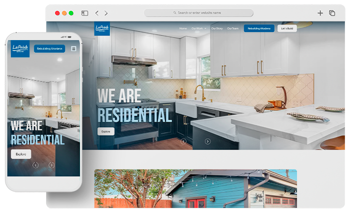 criação de site para construção